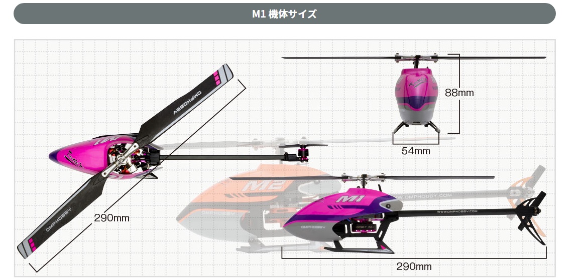 数量期間限定価格 OMPHOBBY M1-CHOR ［M1 チャームオレンジ］BNF