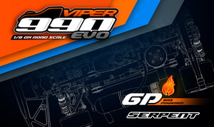 SERPENT　SER903021　1/8GP Viper990 EVO　シャーシキット【取寄せ】