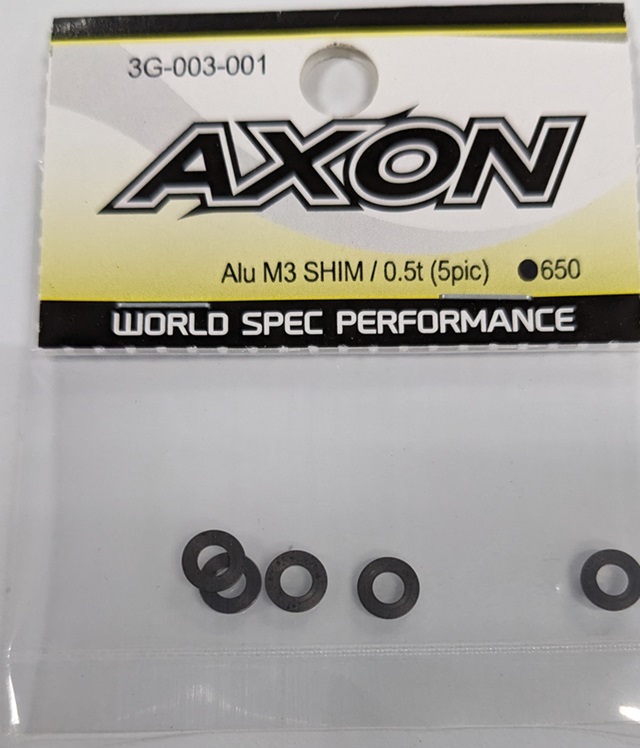 AXON　3G-003-001　Alu M3 SHIM / 0.5t(5pic)