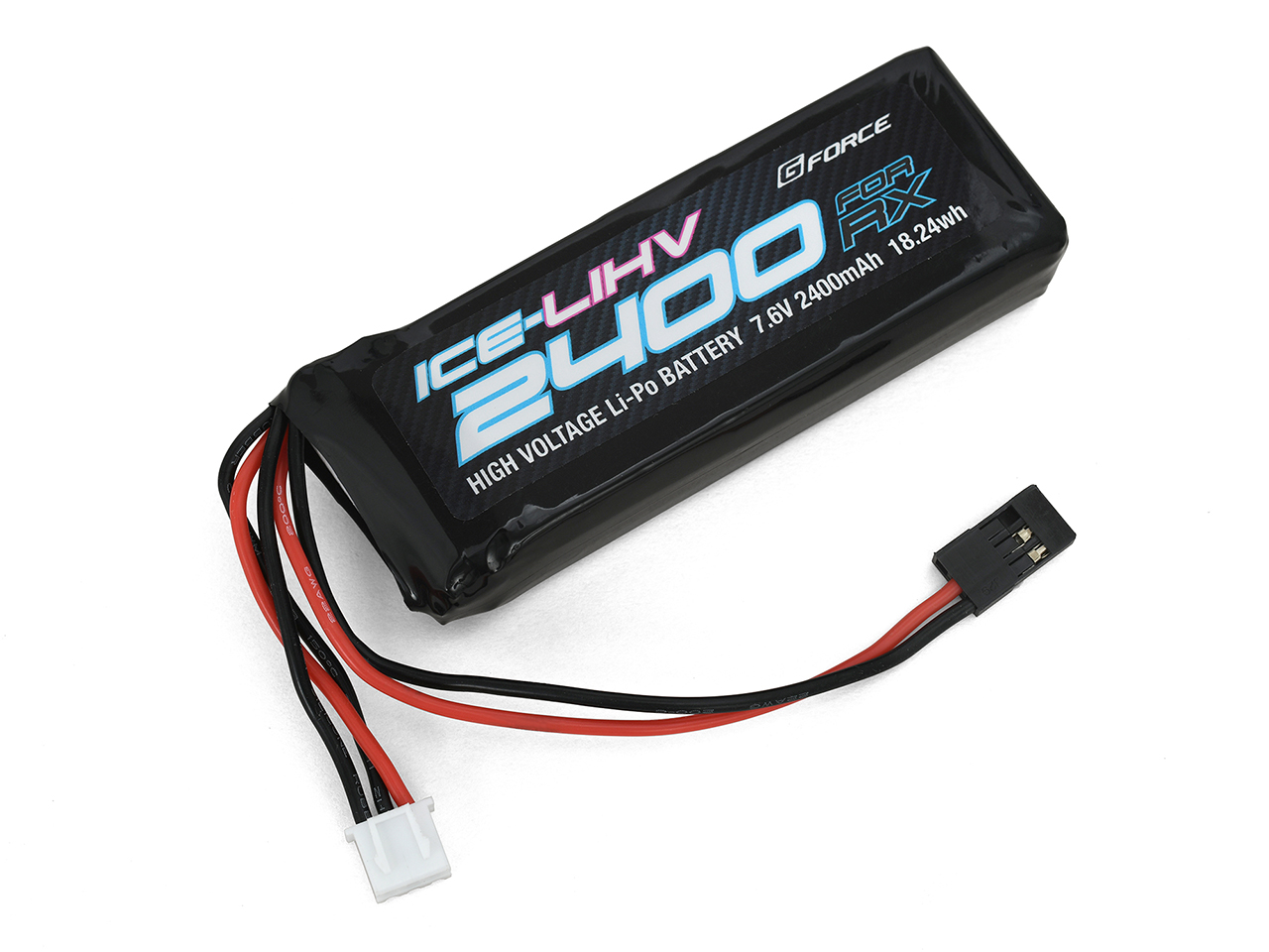 G FORCE　GFG105　ICE LiHV 7.6V 2400mAh (受信機用 ストレート型)