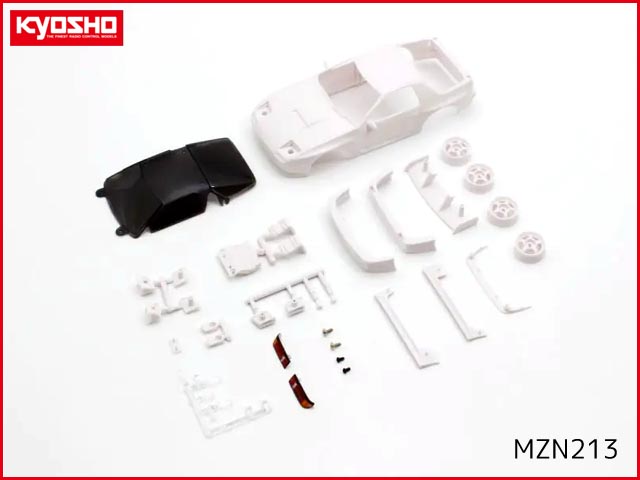 (10月再入荷予定) 京商　MZN213　マツダ サバンナ RX-7 FC3S ホワイトボディセット (ホイール付/AWD)