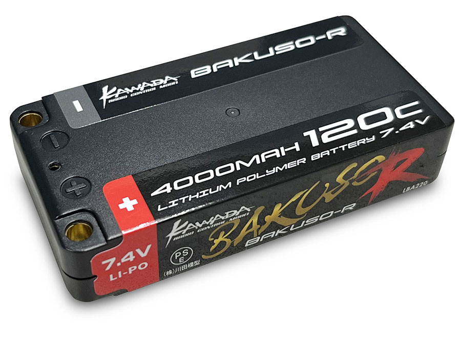 KAWADA LBA220 1Sサイズリポ 7.4V 4000-120C [4946649044998] - 6,732円 : ラジコンネットショップ  ☆CHAMP Net Shop RCアドバイザーチャンプ（電動(EP)RCカー・エンジン(GP)RCカー・ミニ四駆 通信販売）