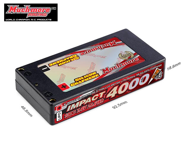 インパクト[SiliconGraphene]SuperThinLCG Max-PunchFD4 4000mAh/7.4V130C