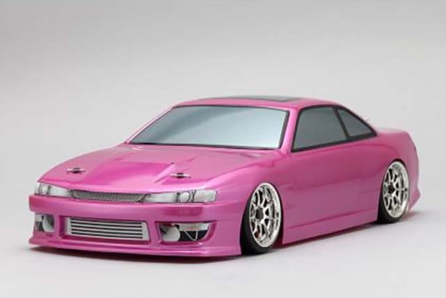 ヨコモ　SD-S144BB　460 POWER S14 シルビア ボディセット ドリフトカー用(ライトデカル付)