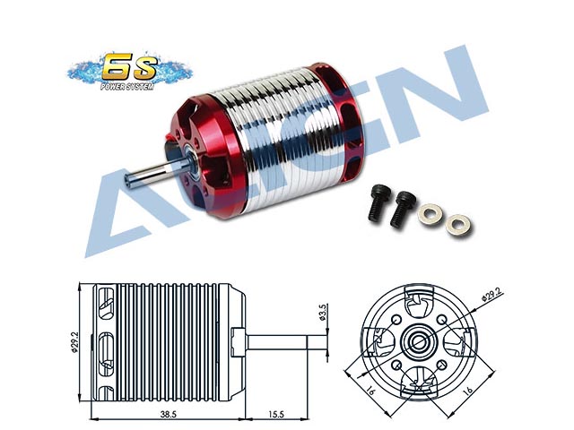 ALIGN　HML46M01　460MXブラシレスモーター 1800KV