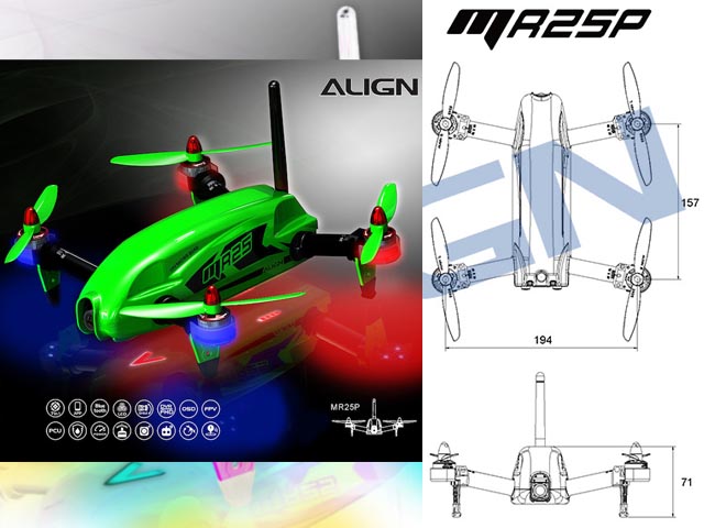 ALIGN　MR25P　クワッドレーサー /緑色　　RM42503XSW