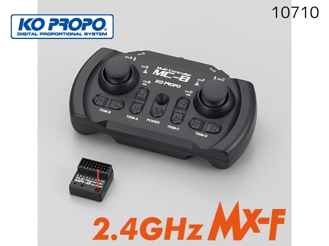 KO PROPO　10710　MC-8 2.4GHz MX-F 送受信機セット(MR-8付属)