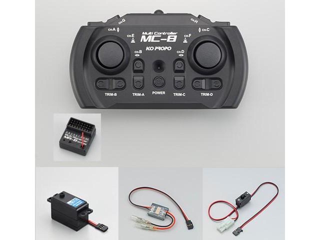 KO PROPO　10714　MC-8 2.4GHz MX-F EPセットC（PDS-2503+MD-1LB）リニアバック仕様