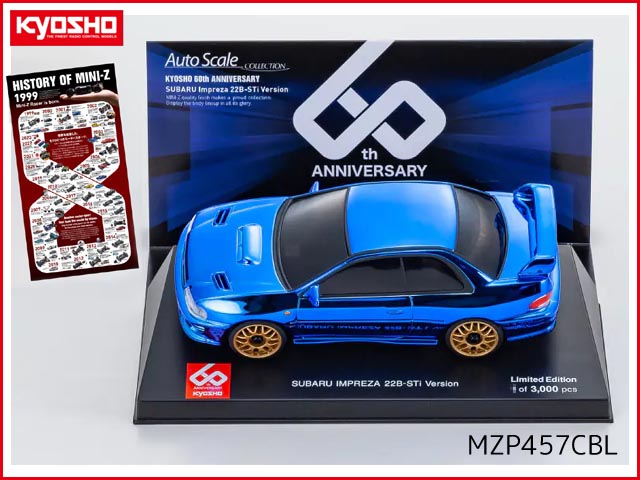 京商60周年記念仕様 ASC スバルインプレッサ 22B-STiクロームブルーver